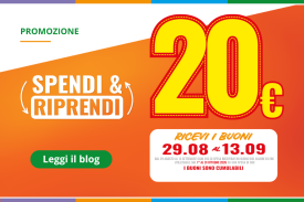 Ricevi 20 € in Buoni spesa ogni 20 € spesi