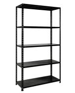 Kit scaffali in metallo 5 ripiani 100x40x188 cm nero