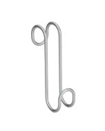 Gancio doppio termo arredo polytherm 3,5x7x14 cm Radius Metaltex