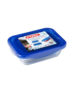 Set 2 teglie rettangolari in vetro borosilicato con coperchio ermetico Cook&Go Pyrex®