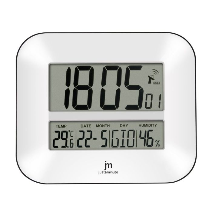 Orologio radiocontrollato bianco -Justaminute