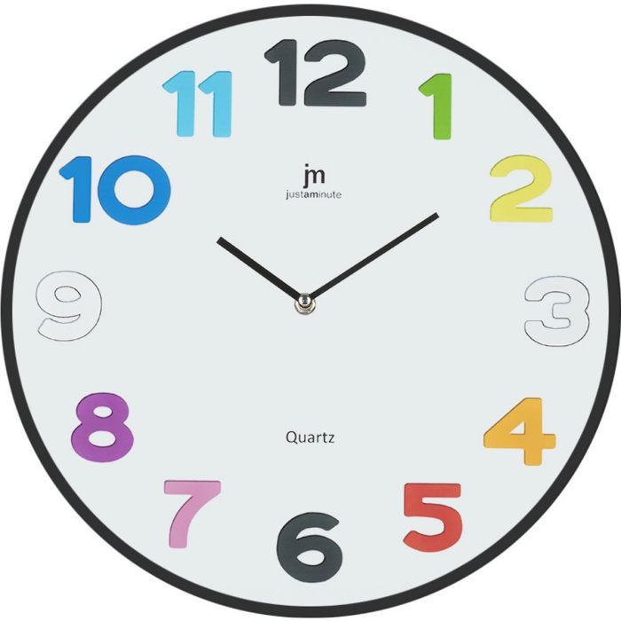 Orologio parete 38 cm vetro serigrafato - Justaminute